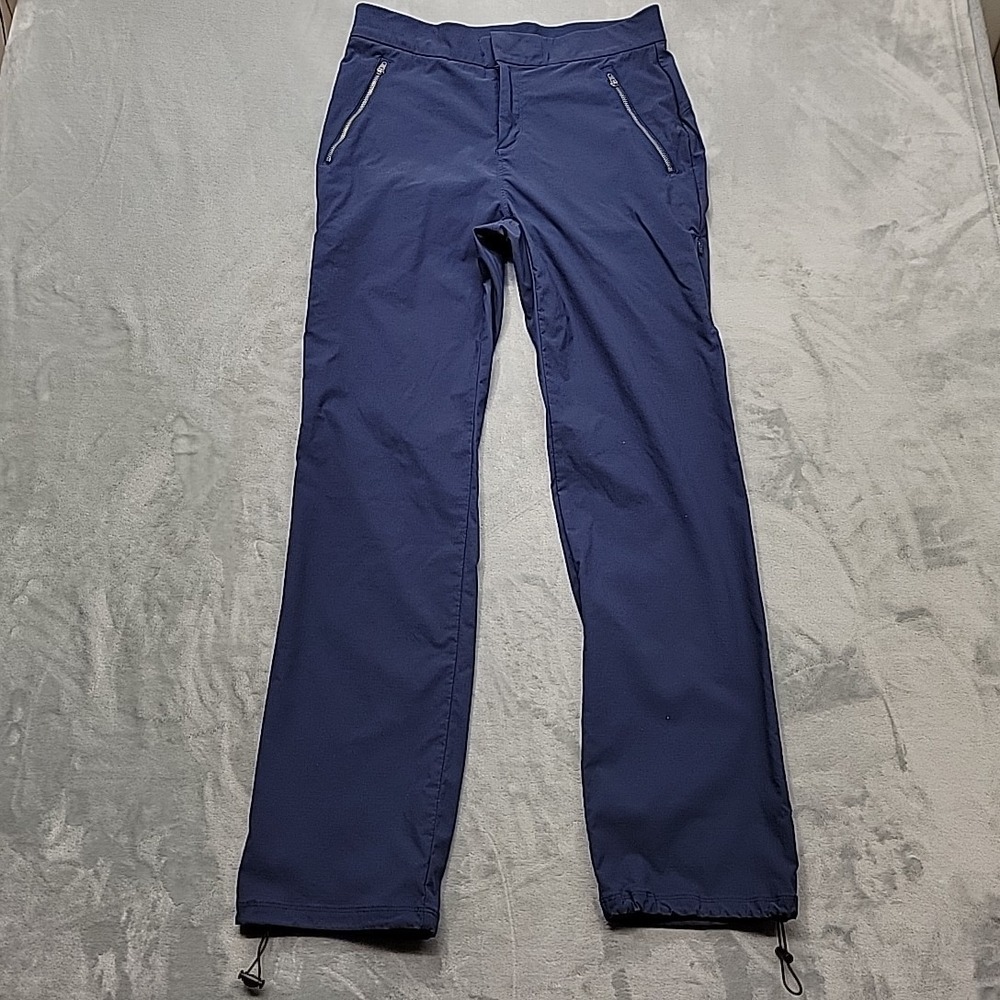 CRZ Yoga Pants Womens 10 Blue Hiking Travel Activewear